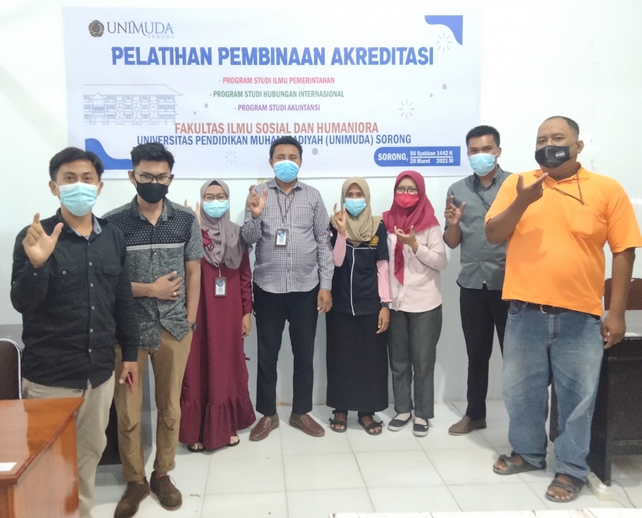 Pelatihan Akreditasi bagi program studi yang berada di FISHUM, LPM UNIMUDA Sorong ; Program Studi Baru harus mempersiapkan diri